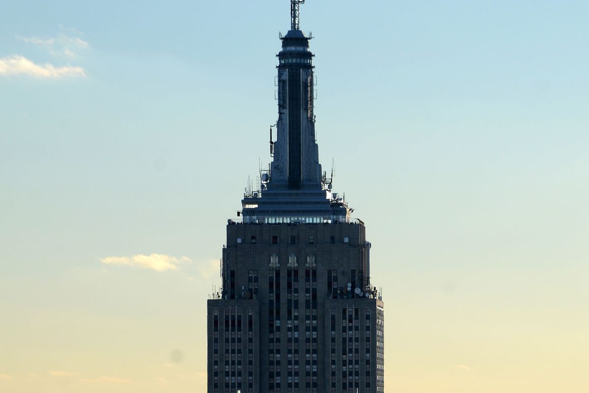 New York City Top Of The Rock 03B South Empire State Building Observation Area Extreme Close Up